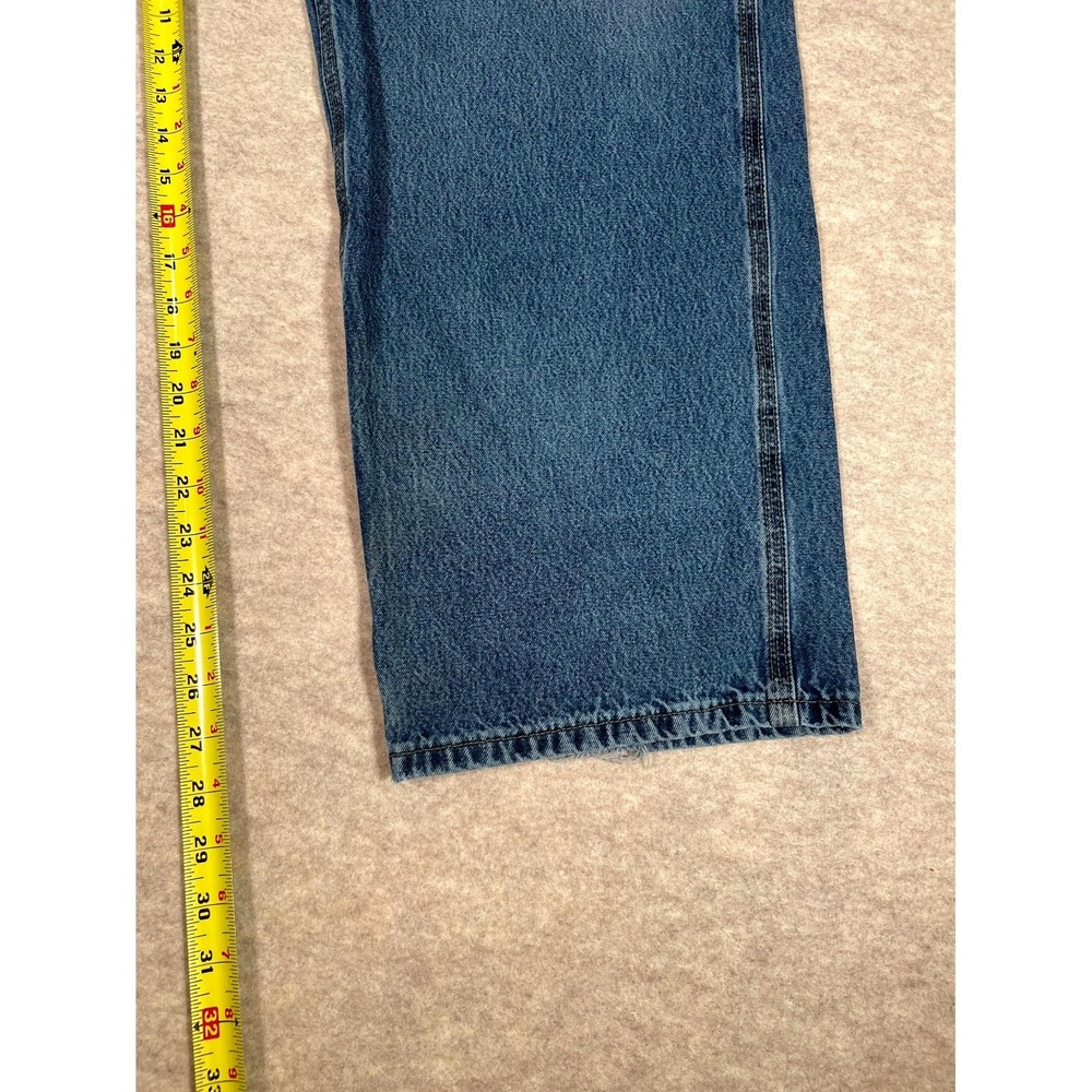 Carhartt Authentic Loose Original Fit Carpenter Work Jeans Mens 40x30 Blue Denim - Picture 15 of 16